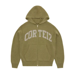 3M COLLEGE KNIT ZIP HOODIE [OLIVE]