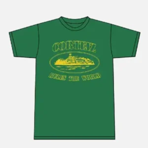 Corteiz 2019 OG Alcatraz T-Shirt Waldgrün