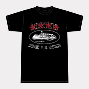 Corteiz 4 Starz Alcatraz T-Shirt Schwarz