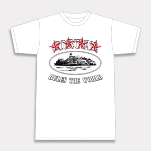 Corteiz 4 Starz Alcatraz T-Shirt Weiß