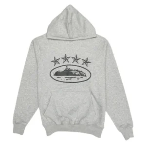 Corteiz 4Starz Alcatraz Hoodie Grau