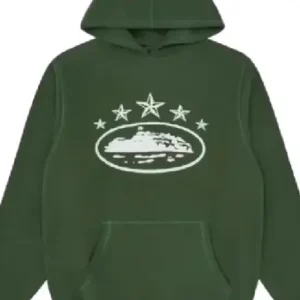 Corteiz 5 Starz Alcatraz Hoodie Grün