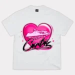 Corteiz Alcatraz Herz T-Shirt Weiß