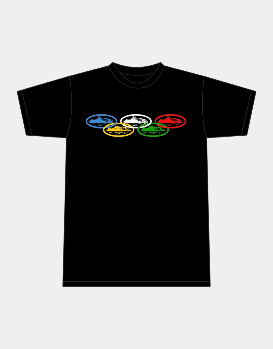 Corteiz-Alcatraz-Olympic-T-Shirt-Schwarz-2 Corteiz Alcatraz Olympic T-Shirt Schwarz