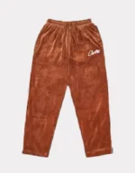 Corteiz Allstarz VVS Velours Jogging Hose Braun