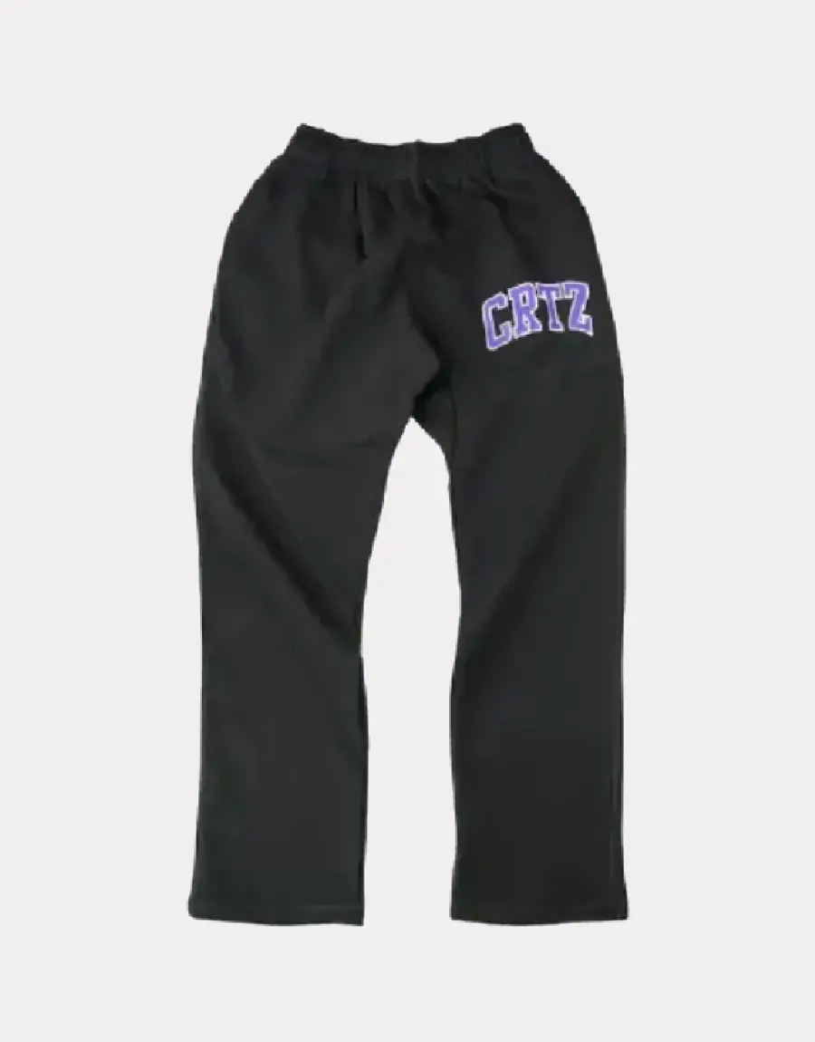 Corteiz-Dropout-Jogging-Hose-SchwarzLila-2 Corteiz Dropout Jogging Hose Schwarz/Lila