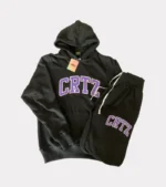 Corteiz Dropout Tracksuit Schwarz/Lila