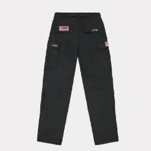 Corteiz Guerillaz Cargohose Schwarz/Rosa