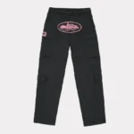 Corteiz Guerillaz Cargohose Schwarz/Rosa