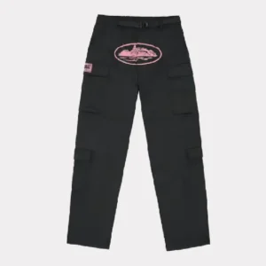 Corteiz Guerillaz Cargohose Schwarz/Rosa