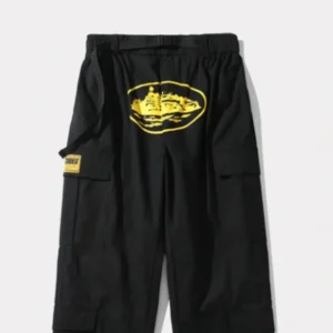Corteiz Purp Guerillaz Cargos Schwarz/Gelb