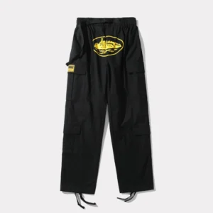 Corteiz Purp Guerillaz Cargos Schwarz/Gelb