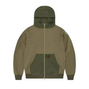GUERILLAZ RIPSTOP ZIP HOODIE [OLIVE]