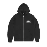 ISLAND PUFF PRINT ZIP HOODIE [SCHWARZ]