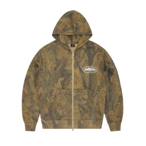 ISLAND PUFF PRINT ZIP HOODIE [FOREST CAMO]