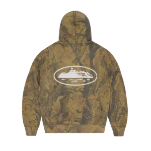 ISLAND PUFF PRINT ZIP HOODIE [FOREST CAMO]