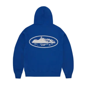 ISLAND PUFF PRINT ZIP HOODIE [WASHED ROYAL]