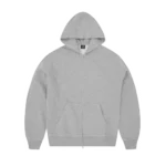 LUNDUN STITCH ZIP HOODIE [HEATHER GREY]