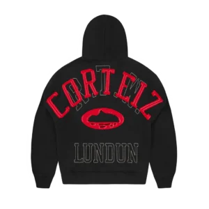 LUNDUN STITCH ZIP HOODIE [SCHWARZ]