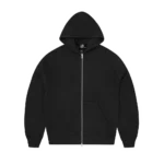 LUNDUN STITCH ZIP HOODIE [SCHWARZ]