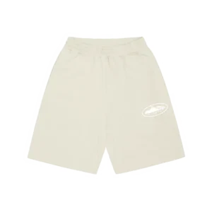 SWEATSHORT MIT INSEL-PUFF-PRINT [OFF-WHITE]